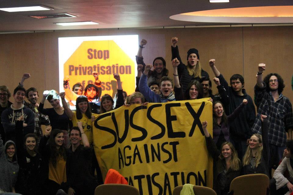 "Spirits are high and the fight continues!" Sussex occupation ongoing against enforced privatisation of university jobs. We will resist! 