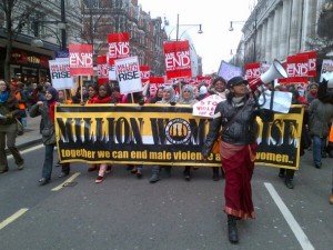 Million Women Rise march last Saturday calling for an end to violence against women