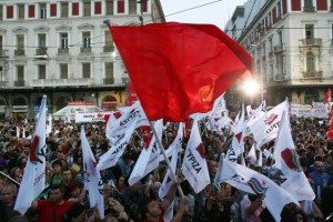 syriza flags