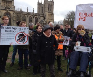 Bristol protest against the bedroom tax