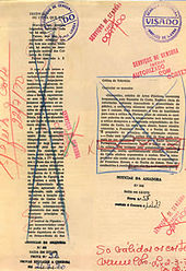 censorship of a Portuguese newspaper, 1970