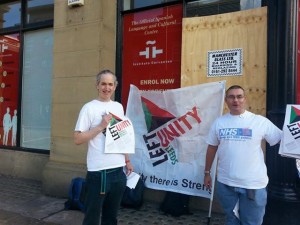 Steve Wallis and Nick Jones at the beginning of the march