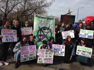 Sisters Uncut join the picket lines